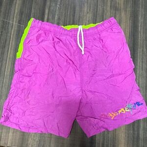 MAX ACTIVE Vintage 80s 90s Colorblock Swim Trunks Shorts - Kids Medium (10-12)